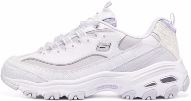 (Women) Skechers D'Lites 1.0 'White Purple' 896738-WLV (Women) Skechers D'Lites 1.0 'White Purple' 896738-WLV