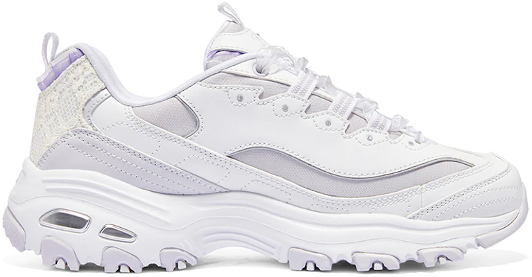 (W) Skechers D'Lites 1.0 'Blanco Morado' 896738-WLV Order (W) Skechers D'Lites 1.0 'Blanco Morado' 896738-WLV