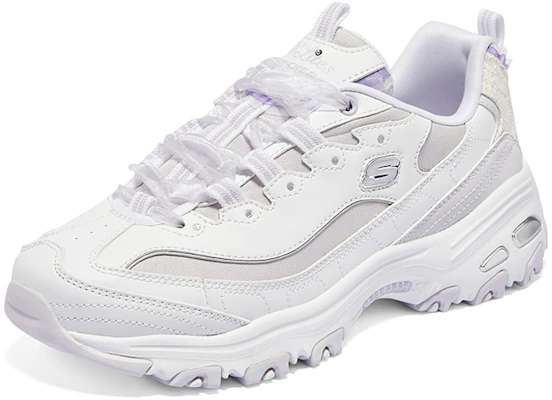 (W) Skechers D'Lites 1.0 'Blanco Morado' 896738-WLV Lookbook (W) Skechers D'Lites 1.0 'Blanco Morado' 896738-WLV