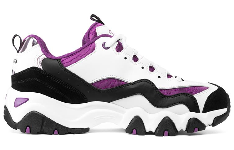 (W) Skechers D'lites 2.0 Sports Shoes White/Purple/Black 圖 2