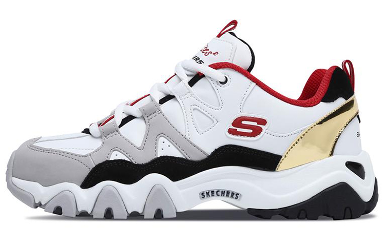 (W) Skechers D'Lites 2.0 'White Red'