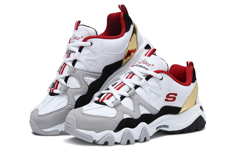 (W) Skechers D'Lites 2.0 'White Red' 圖 3