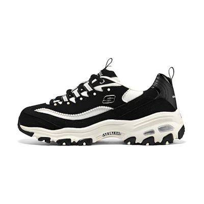 (W) Skechers D'LITES 'White Black'