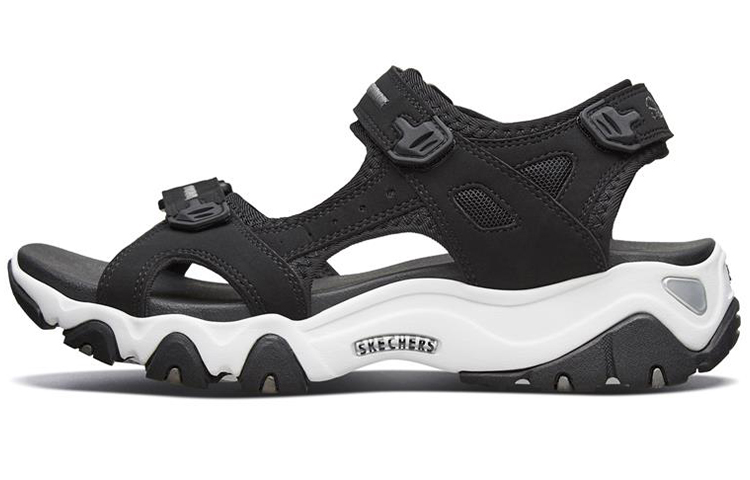 (W) Skechers D Lites 2.0 Casual Sandals Black