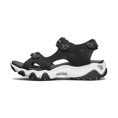 (W) Skechers D Lites 2.0 Casual Sandals Black