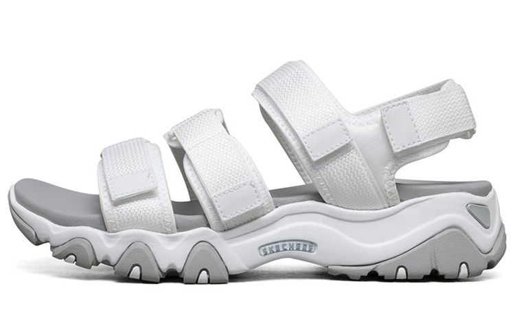 (W) Skechers D'lites 2.0 Casual Sandals White