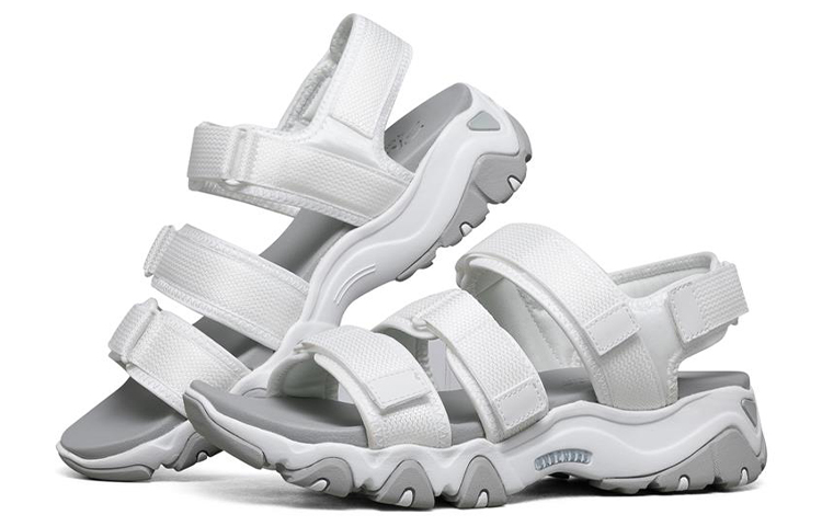 (W) Skechers D'lites 2.0 Casual Sandals White 圖 3