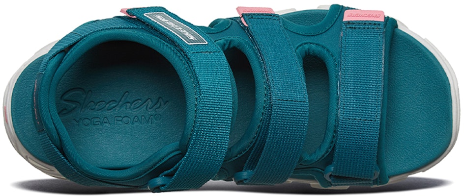 (W) スケッチャーズ D'Lites 2.0 サンダル 青/緑 88888342-TEAL Shop (W) スケッチャーズ D'Lites 2.0 サンダル 青/緑 88888342-TEAL