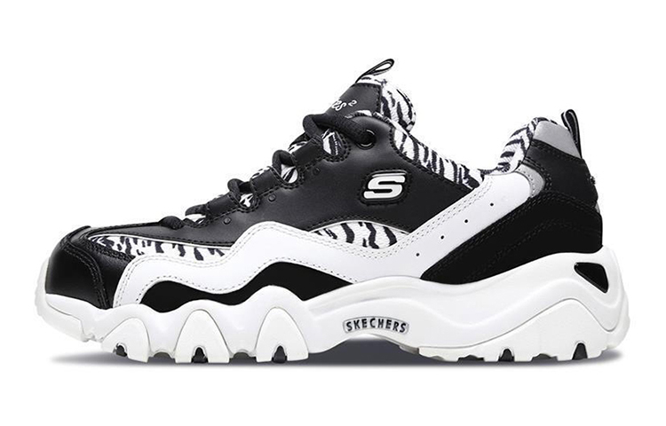(Women) Skechers D Lites 2.0 Low-Top Daddy Shoes Black/White 99999672-BKW