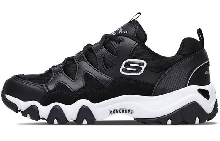 (Women) Skechers D'Lites 2.0 Low-Top Running Shoes Black 88888328-BLK