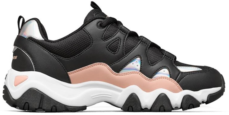(Women) Skechers D'lites 2.0 Low-top Running Shoes Black/White/Pink 66666312-BKPK Order (Women) Skechers D'lites 2.0 Low-top Running Shoes Black/White/Pink 66666312-BKPK