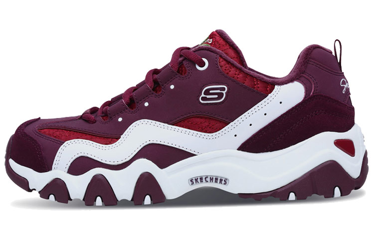 (Women) Skechers D'Lites 2.0 Sports Shoes Deep Wine 66666077-WINE