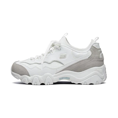 (W) Skechers D'Lites 2.0 Low-Top Running Shoes White/Grey