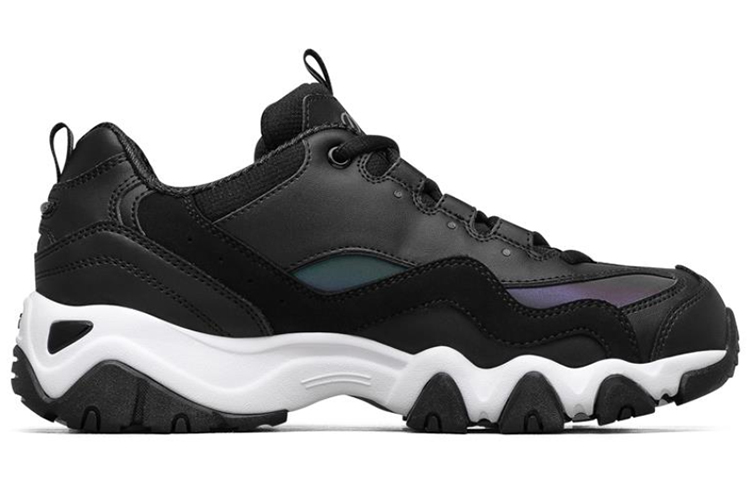 Order (Women) Skechers D'lites 2.0 Running Shoes Black/White 66666324-BKMT