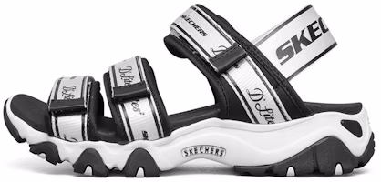 (Women) Skechers D'Lites 2.0 Sandals 'Black White' 66666288-BKW (Women) Skechers D'Lites 2.0 Sandals 'Black White' 66666288-BKW