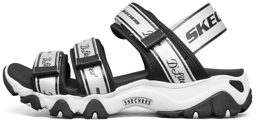 (W) スケッチャーズ D'Lites 2.0 サンダル (黒/白) 66666288-BKW Buy (W) スケッチャーズ D'Lites 2.0 サンダル (黒/白) 66666288-BKW