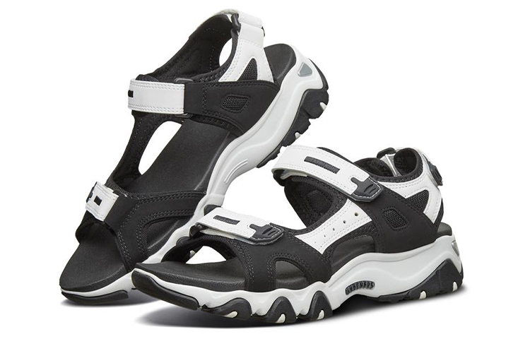 (W) Skechers D Lites 2.0 Sandals 'Black White' 圖 3