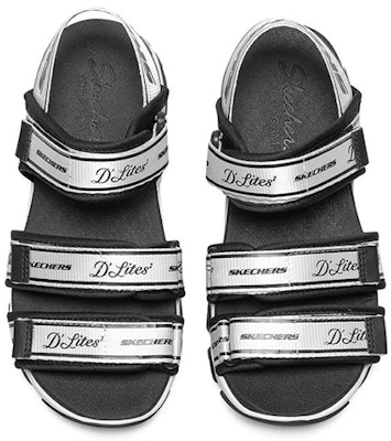 (W) スケッチャーズ D'Lites 2.0 サンダル (黒/白) 66666288-BKW Shop (W) スケッチャーズ D'Lites 2.0 サンダル (黒/白) 66666288-BKW