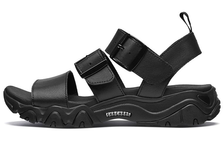 (Women) Skechers D Lites 2.0 Sandals 'Triple Black' 66666182-BBK