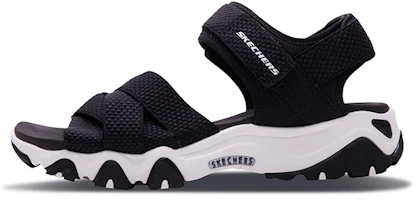 (Women) Skechers D'Lites 2.0 Sandals Black 88888182-BLK (Women) Skechers D'Lites 2.0 Sandals Black 88888182-BLK