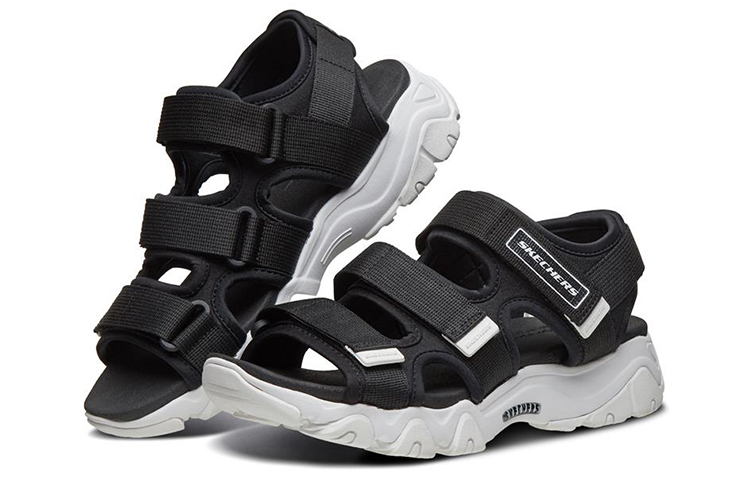 Lookbook (W) Skechers D'lites 2.0 Sandal Hitam 88888342-BLK