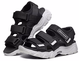 Lookbook Skechers D‘lites 2.0 熊貓涼鞋 時尚休閒涼鞋 女款 黑色