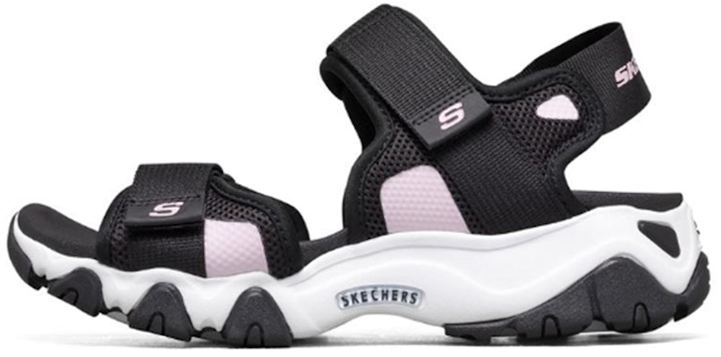 (W) スケッチャーズ D'Lites 2.0 サンダル 黒/ピンク 66666297-BLK Buy (W) スケッチャーズ D'Lites 2.0 サンダル 黒/ピンク 66666297-BLK