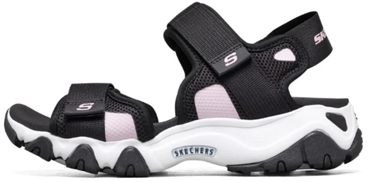 women-skechers-d-lites-2-0-sandals-black-pink-66666297-blk