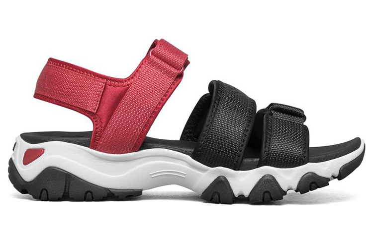 Order (W) 스케쳐스 딜라이트 2.0 샌들 블랙/레드/화이트 66666284-BKRD