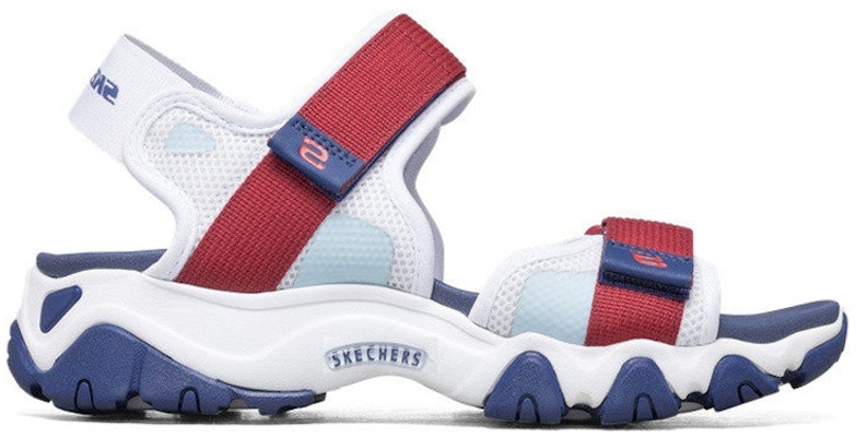(W) Skechers D'Lites 2.0 Sanda Biru/Putih/Merah 66666297-WNVR Order (W) Skechers D'Lites 2.0 Sanda Biru/Putih/Merah 66666297-WNVR