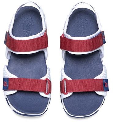 (W) スケッチャーズ D'Lites 2.0 サンダル 青/白/赤 66666297-WNVR Shop (W) スケッチャーズ D'Lites 2.0 サンダル 青/白/赤 66666297-WNVR