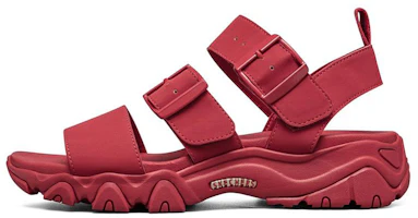 (Women) Skechers D'lites 2.0 Sandals Red 32998-RED (Women) Skechers D'lites 2.0 Sandals Red 32998-RED
