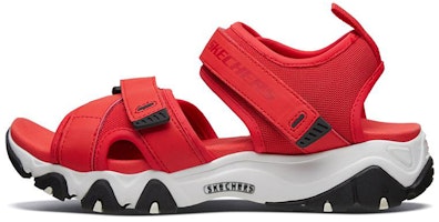 (Women) Skechers D'lites 2.0 Sandals Red 66666188-RED (Women) Skechers D'lites 2.0 Sandals Red 66666188-RED