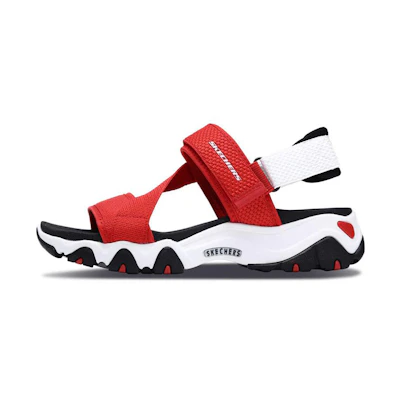 (W) Skechers D'Lites 2.0 Sandals Red