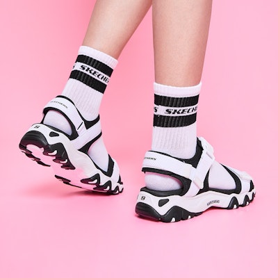 (W) スケッチャーズ D'Lites 2.0 サンダル (白) 88888160-WBK Details for (W) スケッチャーズ D'Lites 2.0 サンダル (白) 88888160-WBK