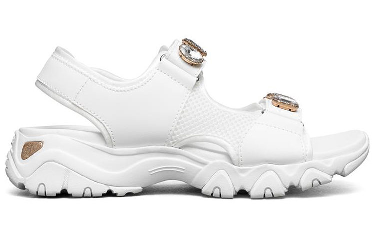 (W) Skechers D'Lites 2.0 Simple and Stylish Sandals White 圖 2