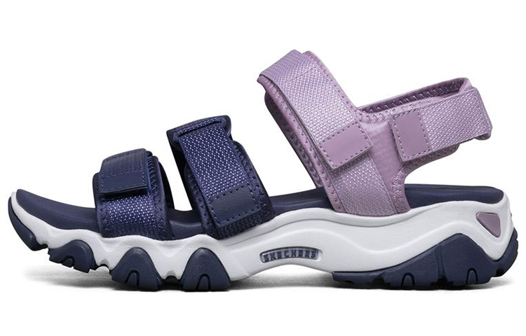 (W) Skechers D Lites 2.0 Slip-on Shoes Purple 'Navy Blue'