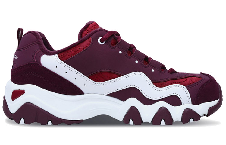 Order (W) Skechers D''Lites 2.0 Sportschuhe Tiefrot Wein 66666077-WINE