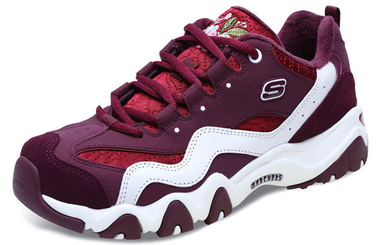 Lookbook (W) Skechers D''Lites 2.0 Sportschuhe Tiefrot Wein 66666077-WINE