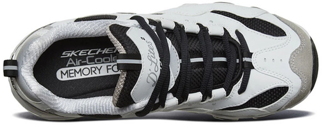 Skechers D‘LITES 2.0 低幫 運動休閒鞋 女款 白色 Shop Skechers D‘LITES 2.0 低幫 運動休閒鞋 女款 白色