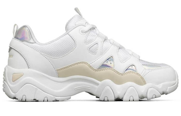 (W) Skechers D lites 2.0 White/Brown/Silver 圖 2