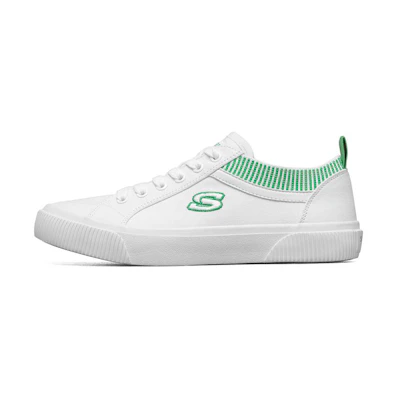 (W) Skechers V'Lites 2 Low-Top Sneakers White/Green