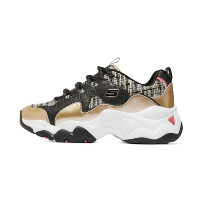 (W) Skechers D'Lites 3.0 'Black Gold'