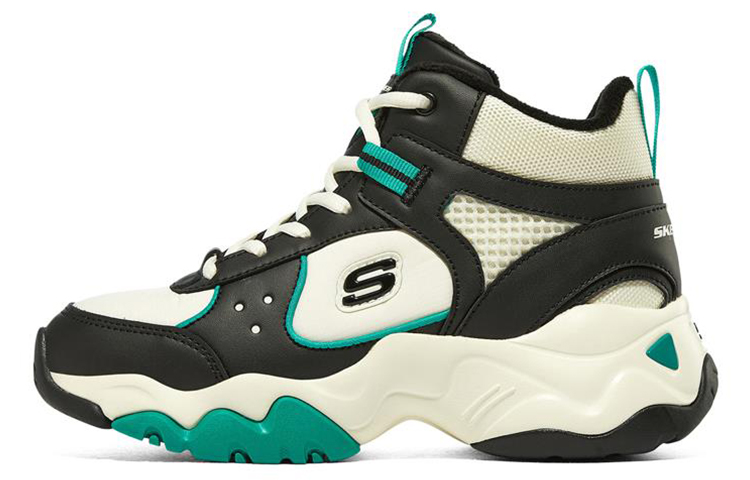 (Women) Skechers D'Lites 3.0 'Black Green White' 167266-BKNT