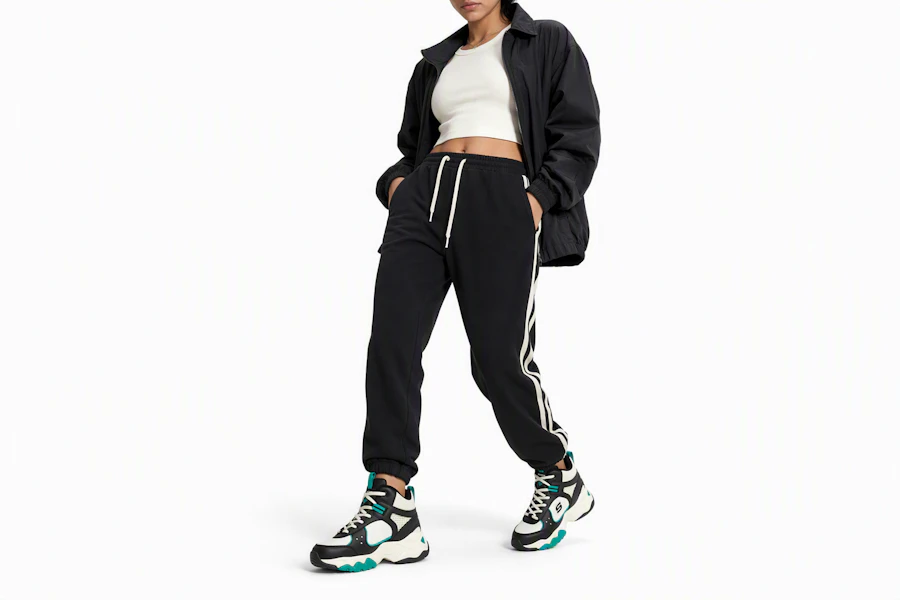 (Women) Skechers D'Lites 3.0 'Black Green White' 167266-BKNT Order (Women) Skechers D'Lites 3.0 'Black Green White' 167266-BKNT
