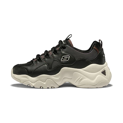 (W) Skechers D Lites 3.0 Black/Multi