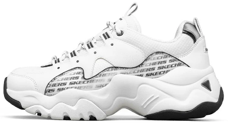 women-skechers-d-lites-3-0-black-white-149255-wbk