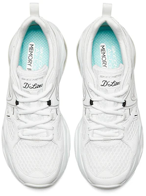 Skechers D'LITES 3.0 運動悠閒鞋 女款 白黑色 Lookbook Skechers D'LITES 3.0 運動悠閒鞋 女款 白黑色