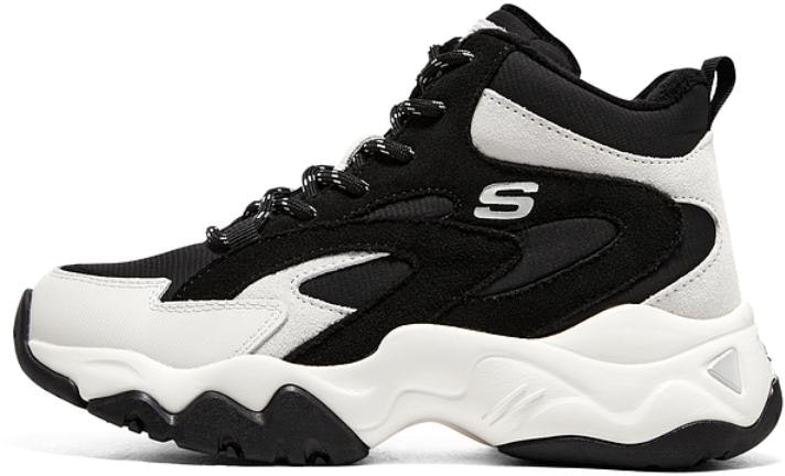 women-skechers-d-lites-3-0-black-white-comfort-167595-bkw