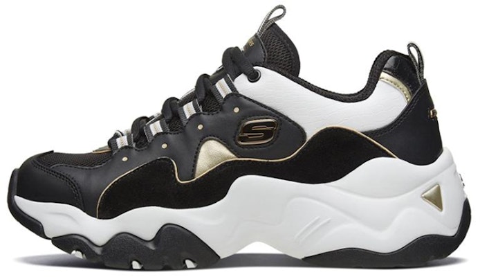 (Women) Skechers D'lites 3.0 Sneakers Black/White/Gold 88888374-BKGD Buy (Women) Skechers D'lites 3.0 Sneakers Black/White/Gold 88888374-BKGD